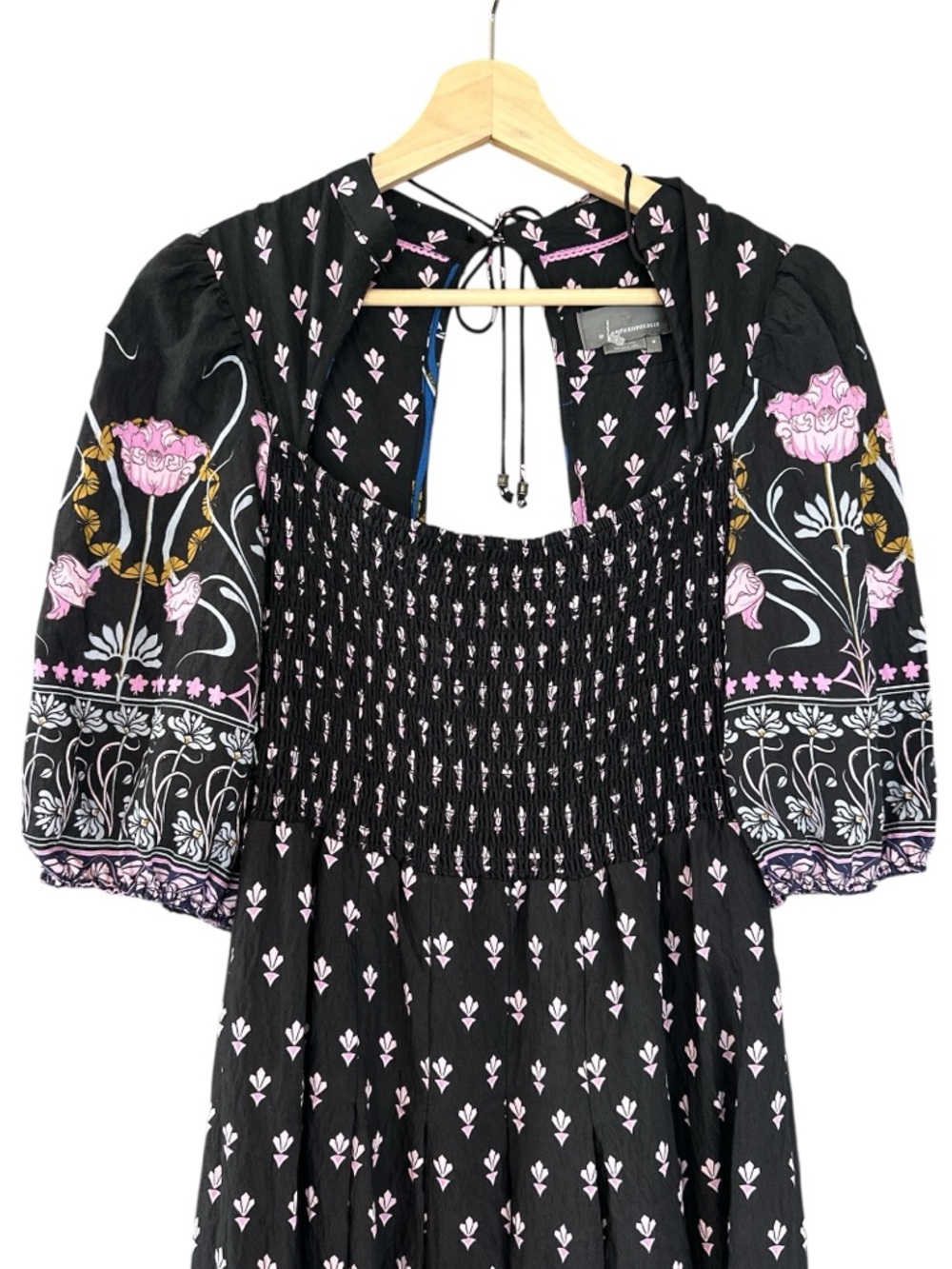 Anthropologie Dasha Smocked Floral Midi Dress - Picture 6 of 14